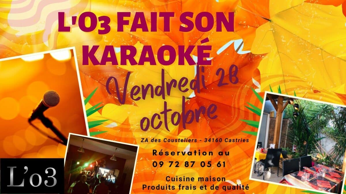 Karaoké à L’o3 ! – Vendredi 28 octobre