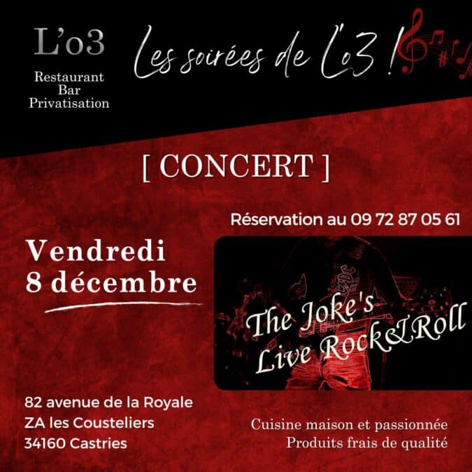 Concert des Joke’s – Vendredi 8 décembre !