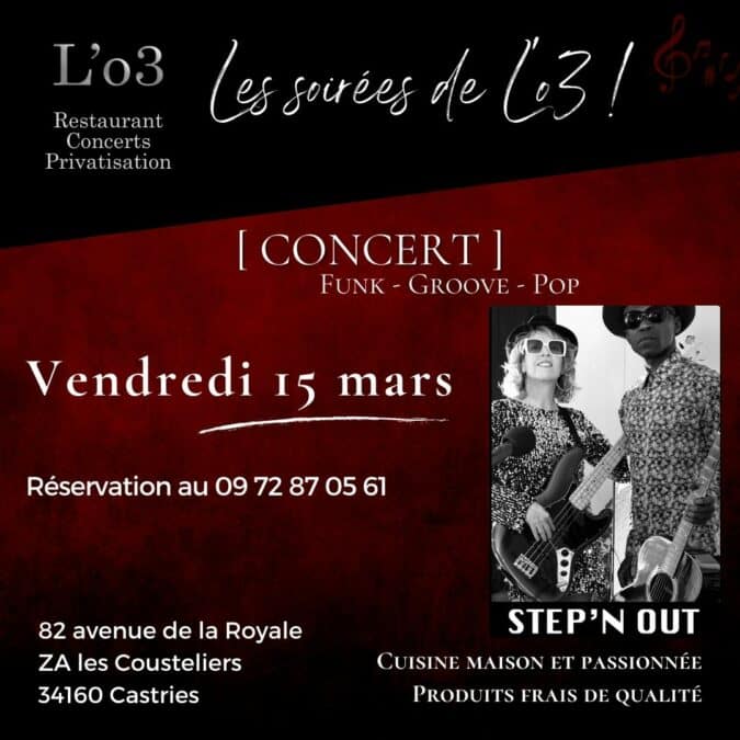 Concert des Step’n’Out – Vendredi 15 mars