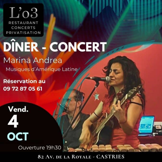 Marina Andrea en concert – vendredi 4 octobre