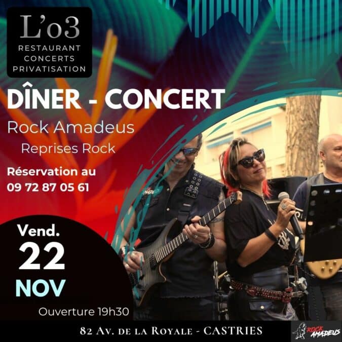 Dîner – Concert avec Rock Amadeus