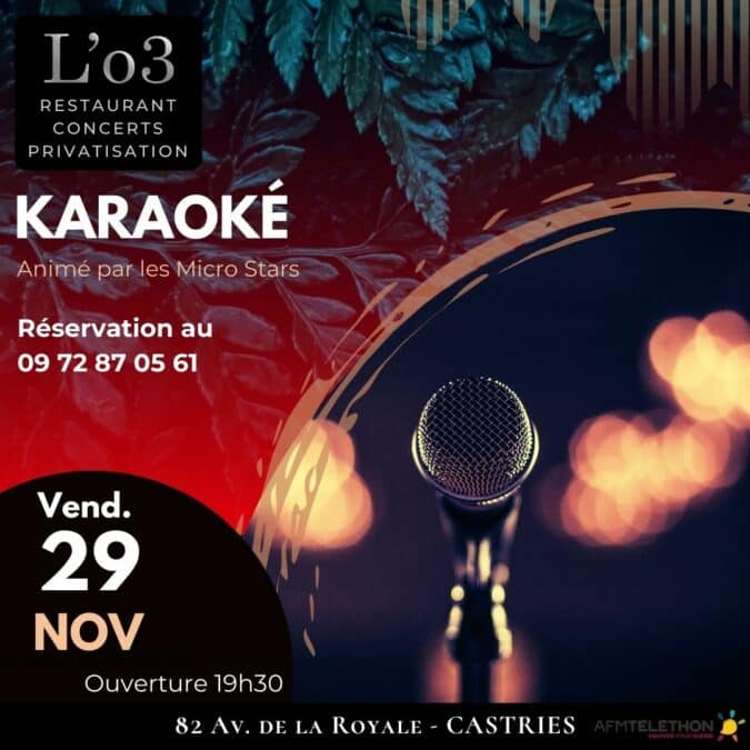 Soirée Karaoké à Castries vendredi 29 novembre